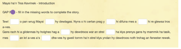 Making gap fills with learningapps.org