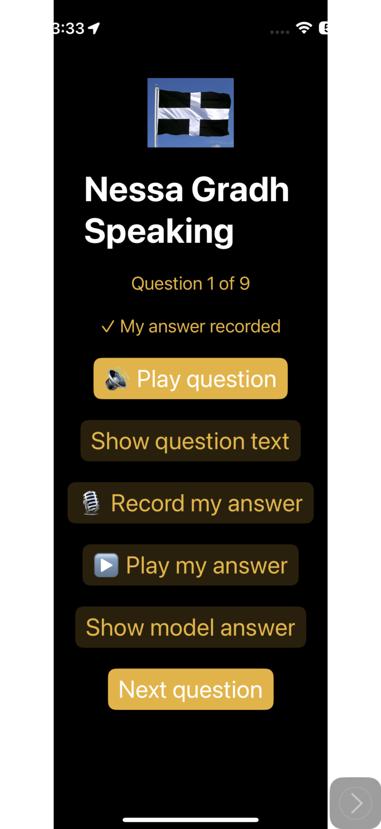 Creating an app to practice my Grade 2 oral exam